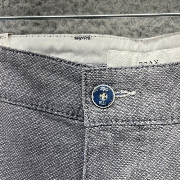 Brax Bellevill Shorts Mens 32 Gray Flat 9" Inseam New - Picture 2 of 15
